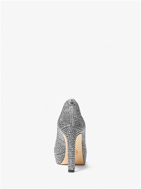 michael kors glitter pump|Chantal Embellished Glitter Chain.